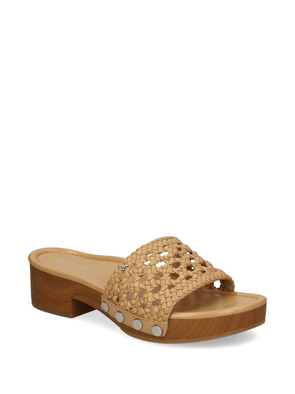 Michael Kors Geweven sandalen met studs Beige