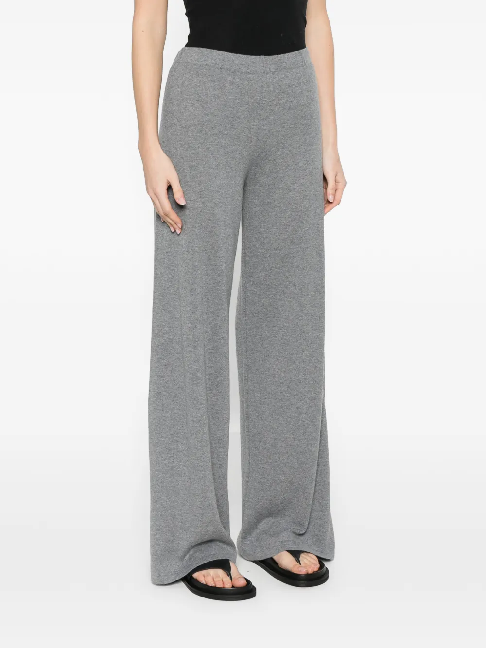 Lisa Yang Aina gebreide broek Grijs