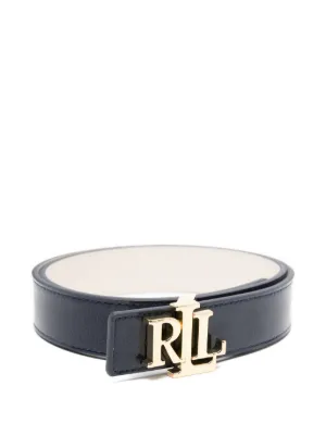 Lauren Ralph Lauren logo-buckle Reversible Leather Belt  display picture 3