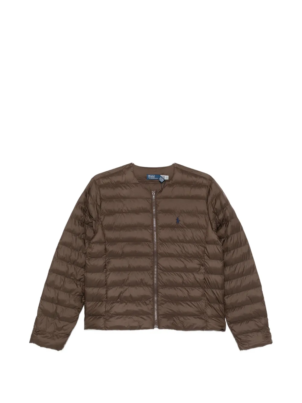 Polo Ralph Lauren logo-embroidered puffer jacket - Marrone