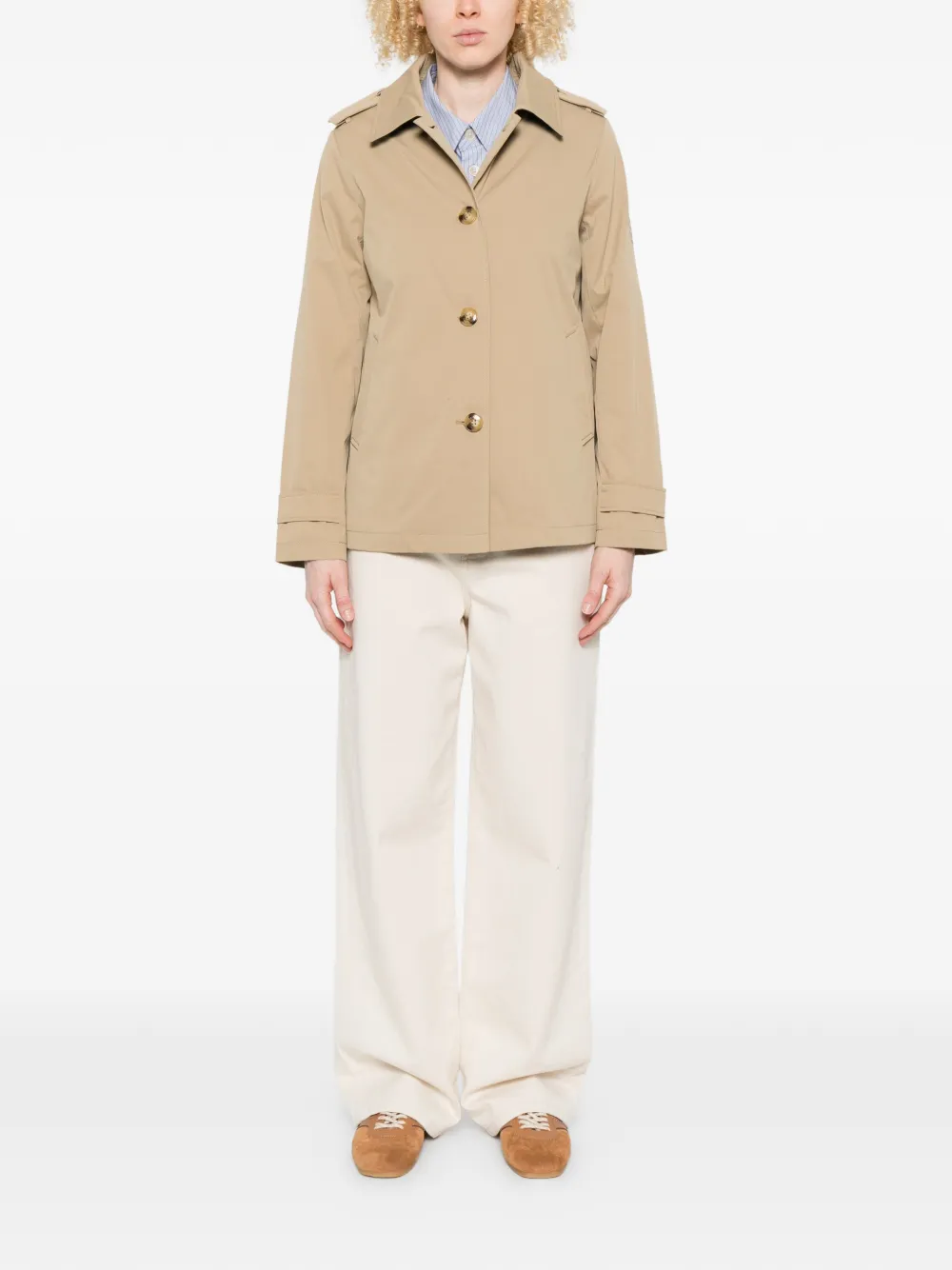  Lauren Ralph Lauren Buttoned Jacket - Neutrals 