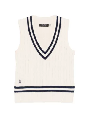 Polo Ralph Lauren ケーブルニット ノースリーブトップ | ニュートラル