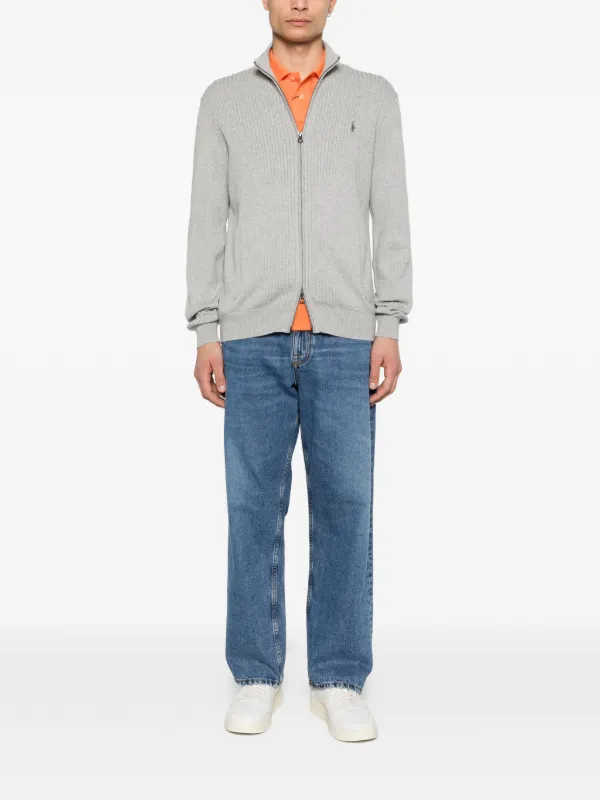 Polo Ralph Lauren ジップアップ カーディガン | グレー | FARFETCH JP