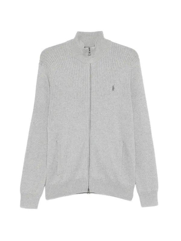 Polo Ralph Lauren Cardigan Com Zíper | Cinza | FARFETCH BR