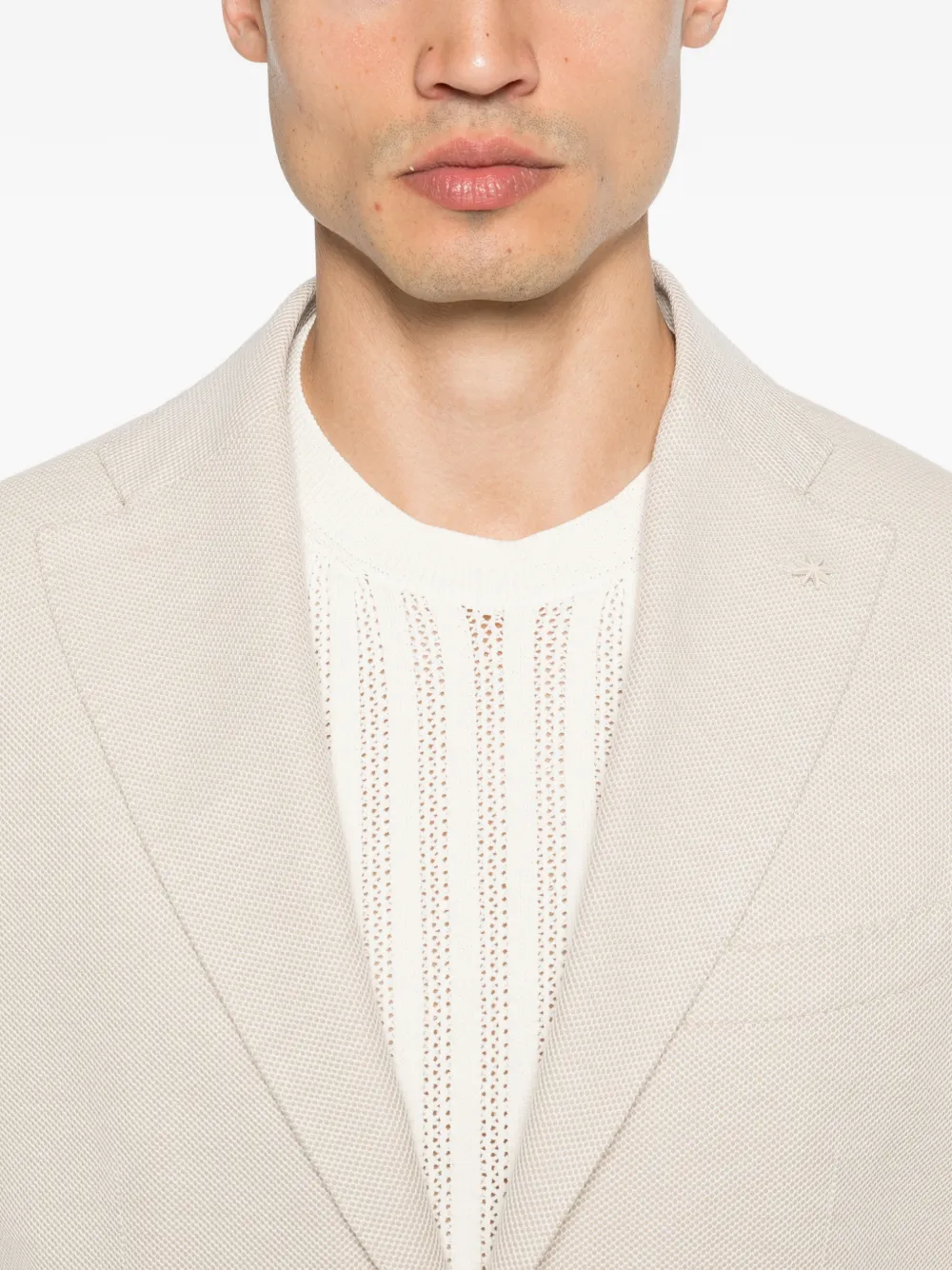 Manuel Ritz Jack met knopen Beige