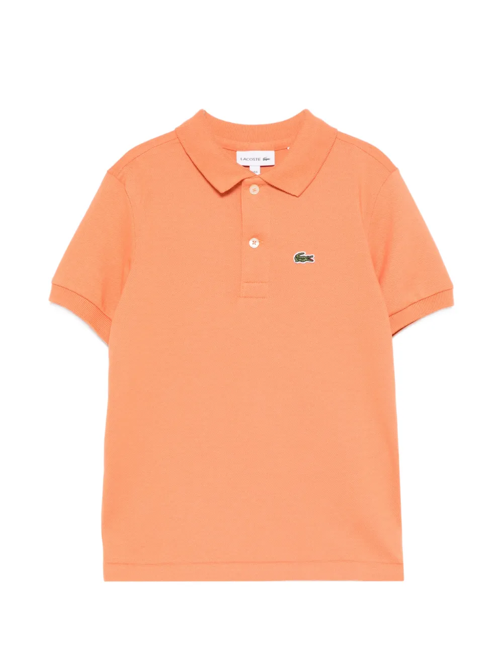 Lacoste Kids Polo con trama piqué - Arancione