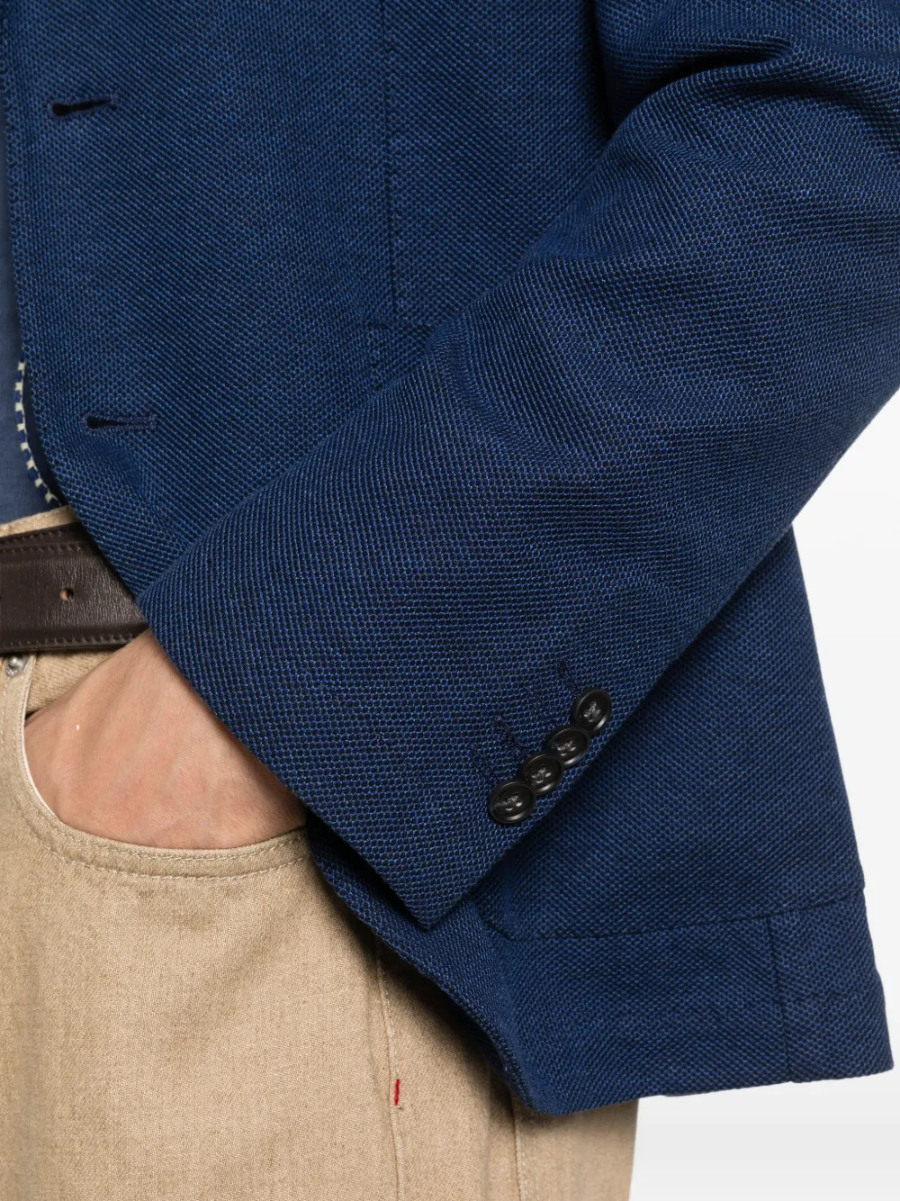 Manuel Ritz Blazer met speld detail Blauw
