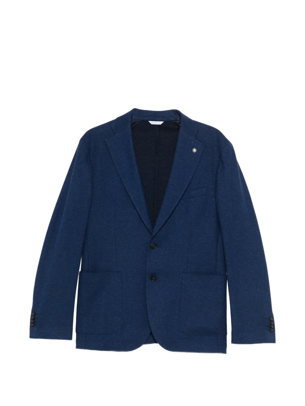 Manuel Ritz Blazer con spilla - Blu