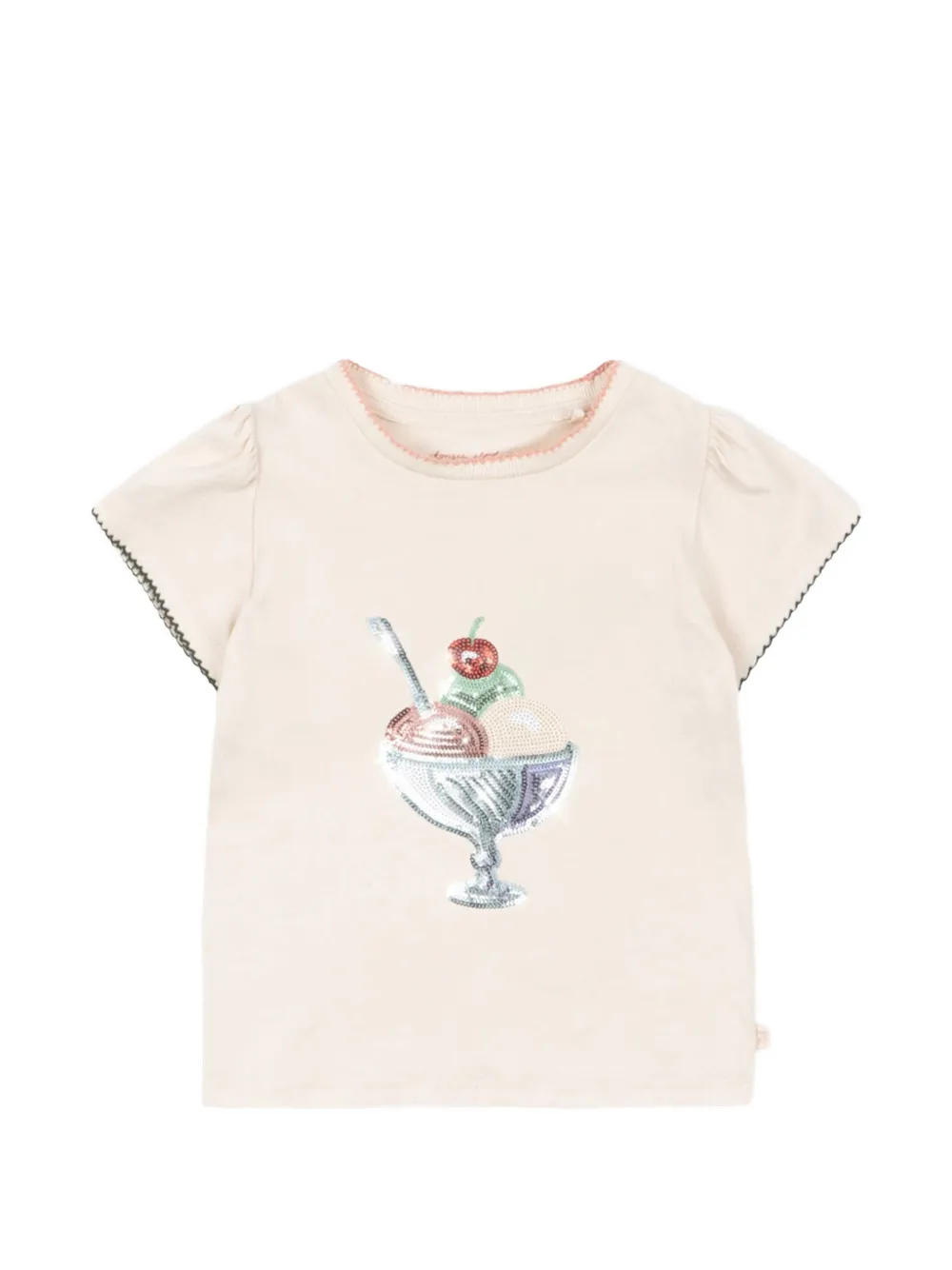 Konges Sløjd sequin-embellished T-shirt - Toni neutri