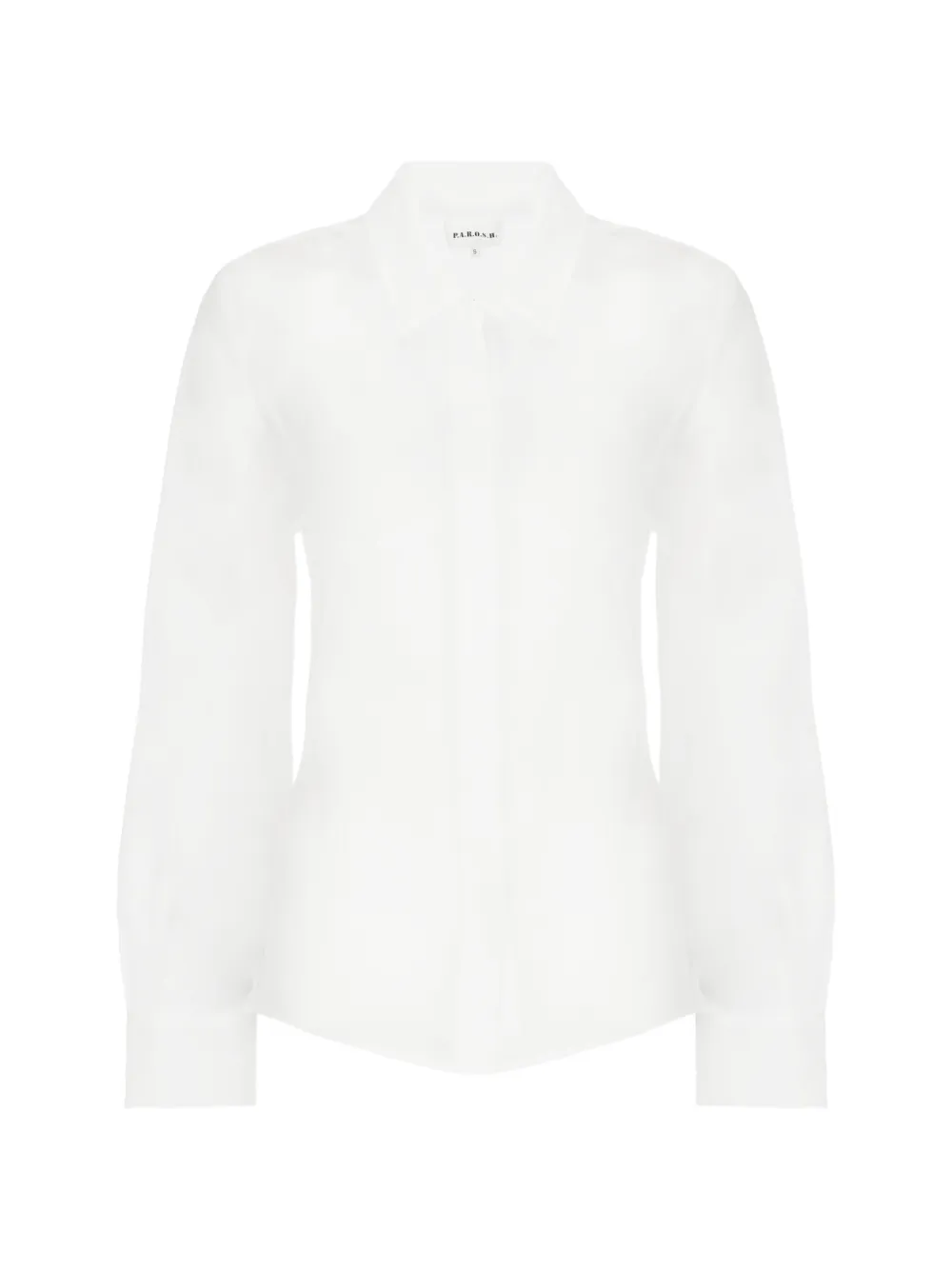 P.A.R.O.S.H. collared long-sleeve shirt - Bianco