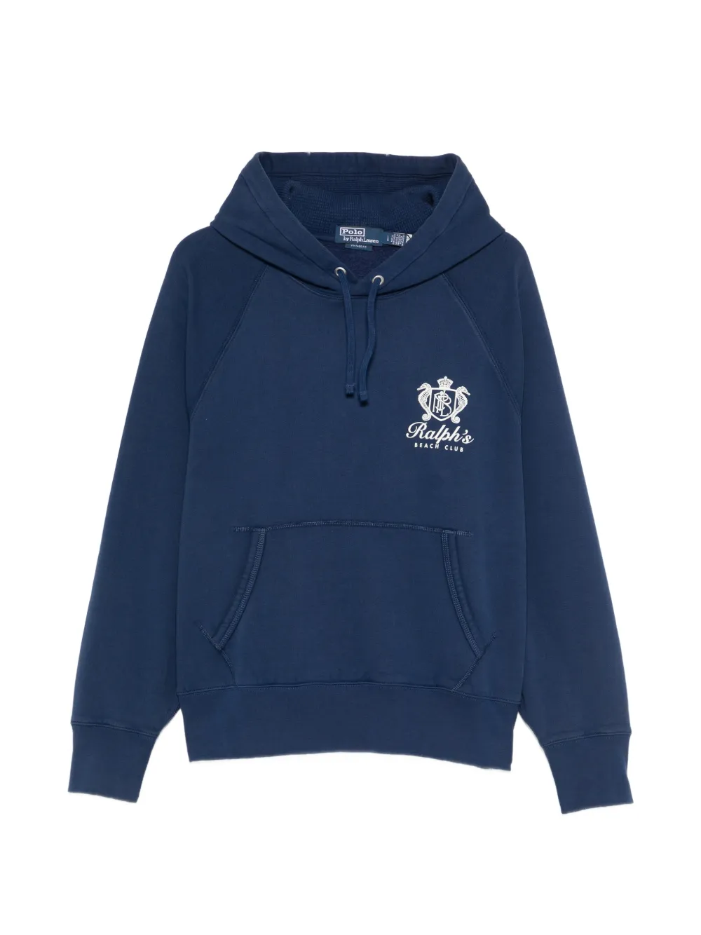 Polo Ralph Lauren logo hooded sweater - Blau