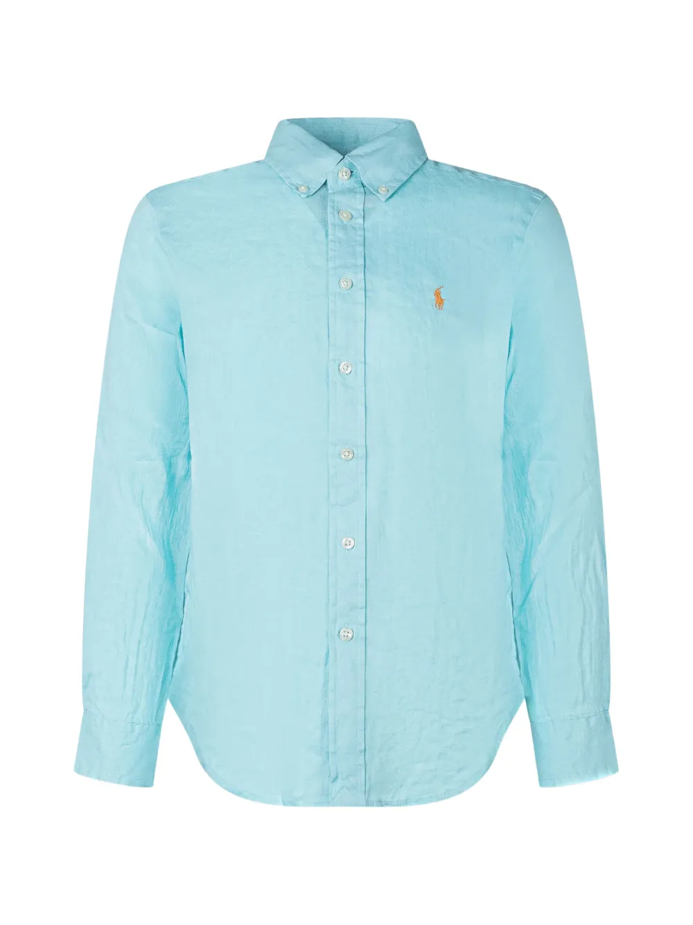 POLO RALPH LAUREN KIDS long-sleeve logo shirt - Blu