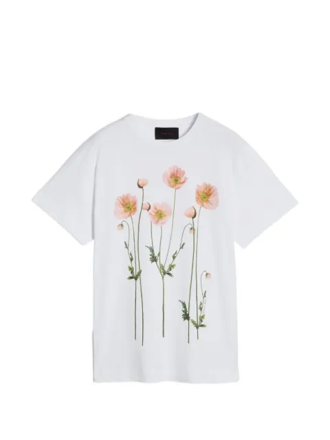 Simone Rocha playera con amapolas estampadas