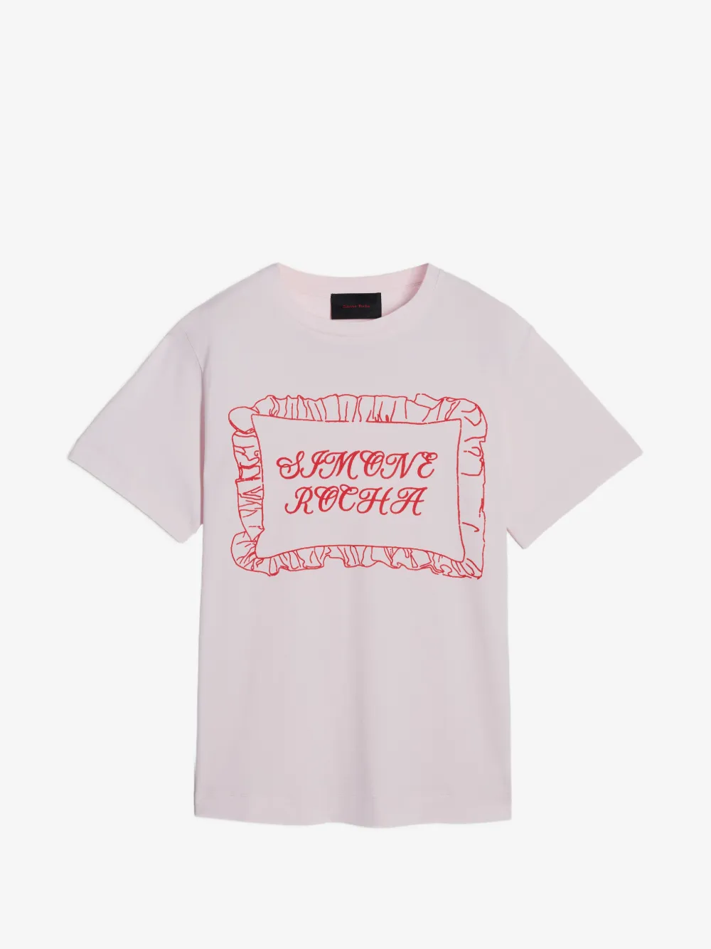 Simone Rocha Pillowcase logo-print T-shirt | Pink | Image 1