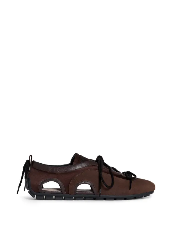 Simone Rocha Cut-out Ballerina Sneakers in Brown