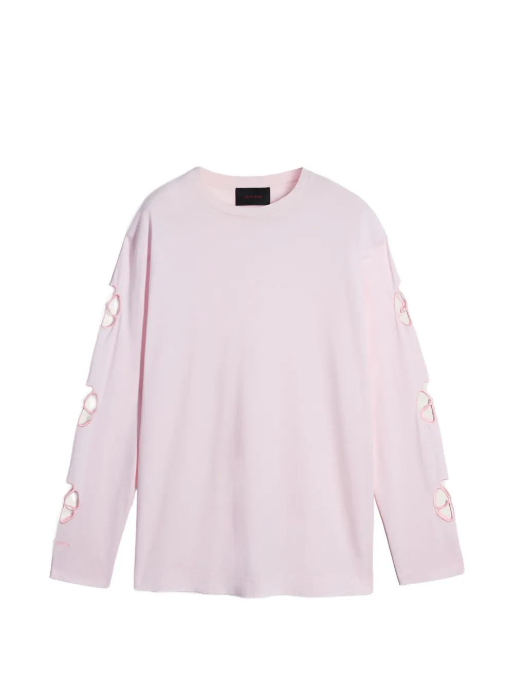 Simone Rocha Daisy cutout long-sleeve T-shirt - Rosa