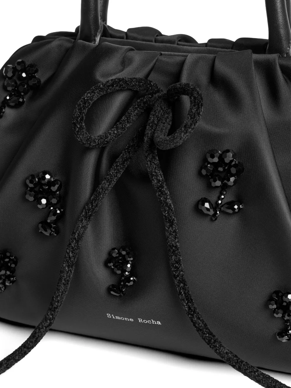  Simone Rocha Embellished Tote Bag - Black 