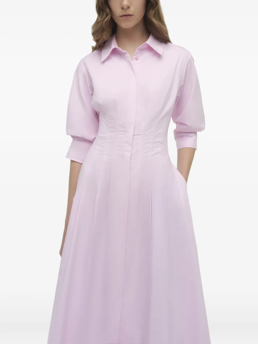 Simkhai Jazz shirt midi dress - Rosa