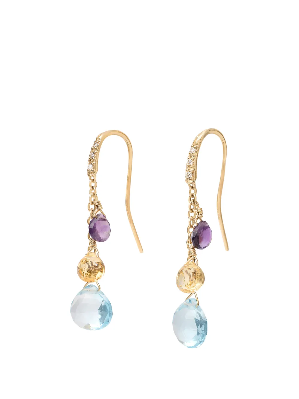 Marco Bicego multi-stone earrings - Oro