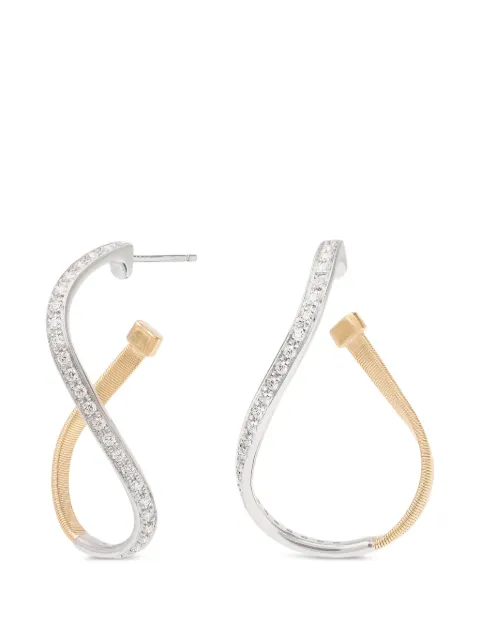 Marco Bicego diamond twisted earrings