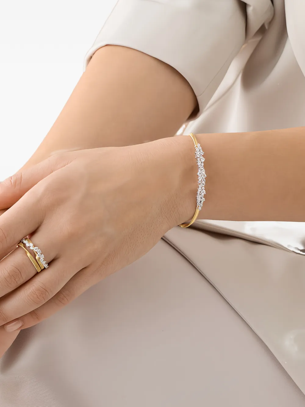 Marco Bicego diamond three-strand ring - Oro