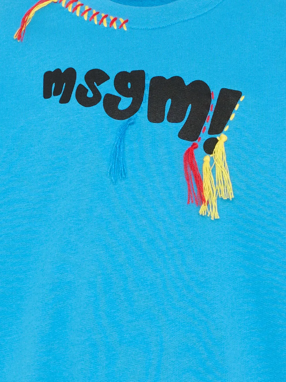  Msgm Kids Logo-detail Sweatshirt - Blue 