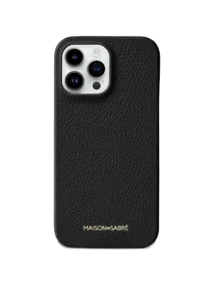 MAISON De SABRÉ iPhone 16 Pro レザーケース | ブラック | FARFETCH JP