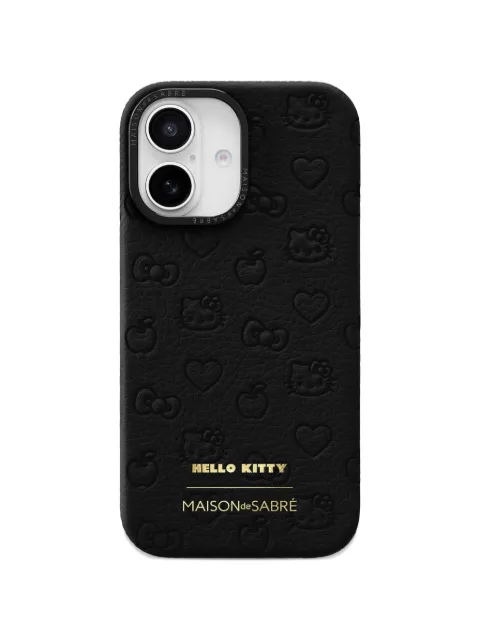 MAISON de SABRÉ X Hello Kityy logo-embossed iPhone 17 phone case