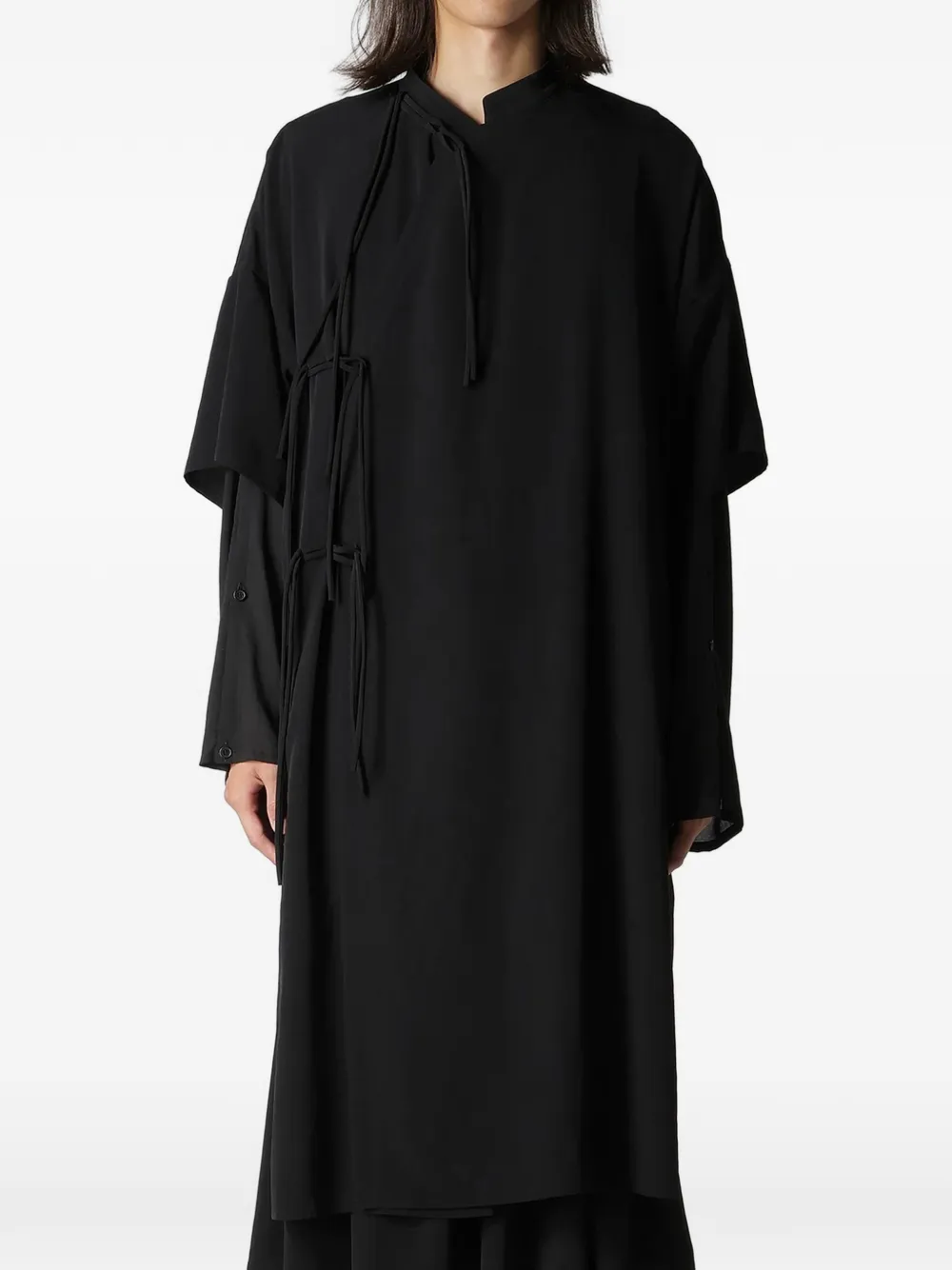 Yohji Yamamoto Linnen overhemd Zwart