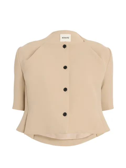 KHAITE Franc button short sleeve jacket
