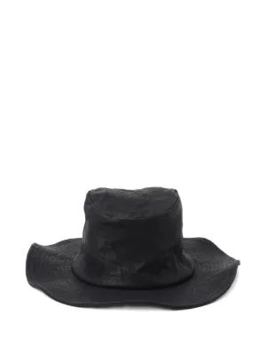 Yohji Yamamoto Ten Gallon Leather Hat | Black | FARFETCH