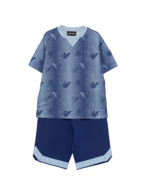 Emporio Armani Kids logo-print shorts set