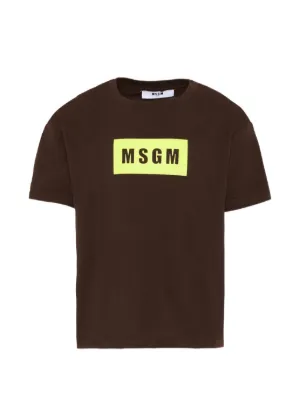 MSGM Kids logo-embroidered T-shirt | Blue | FARFETCH