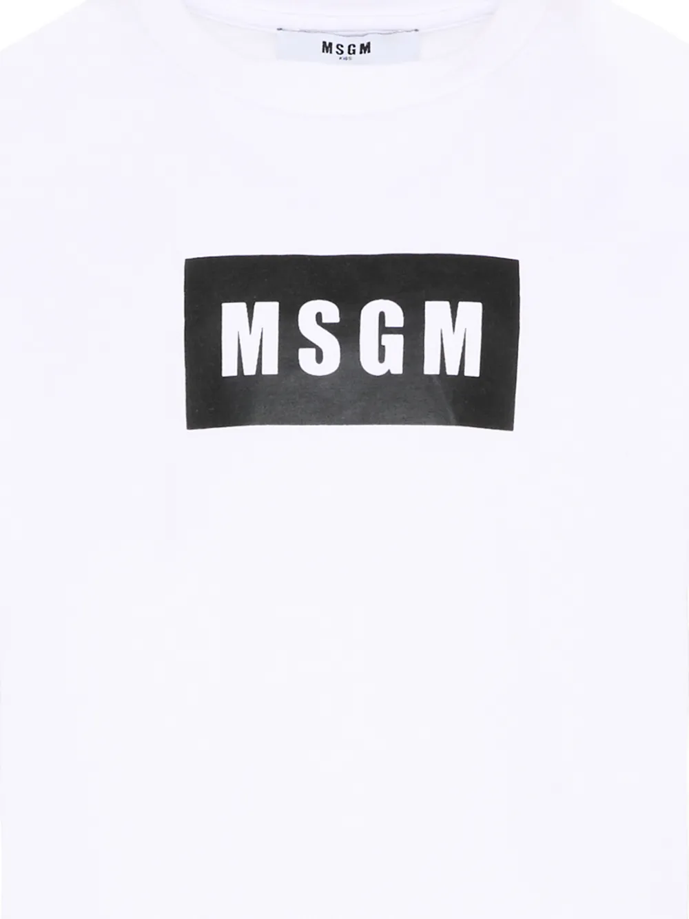 MSGM Kids T-shirt met logo en korte mouwen Wit
