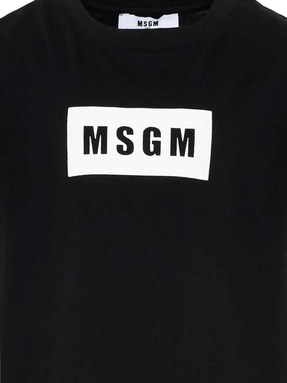 MSGM Kids T-shirt met logo Zwart