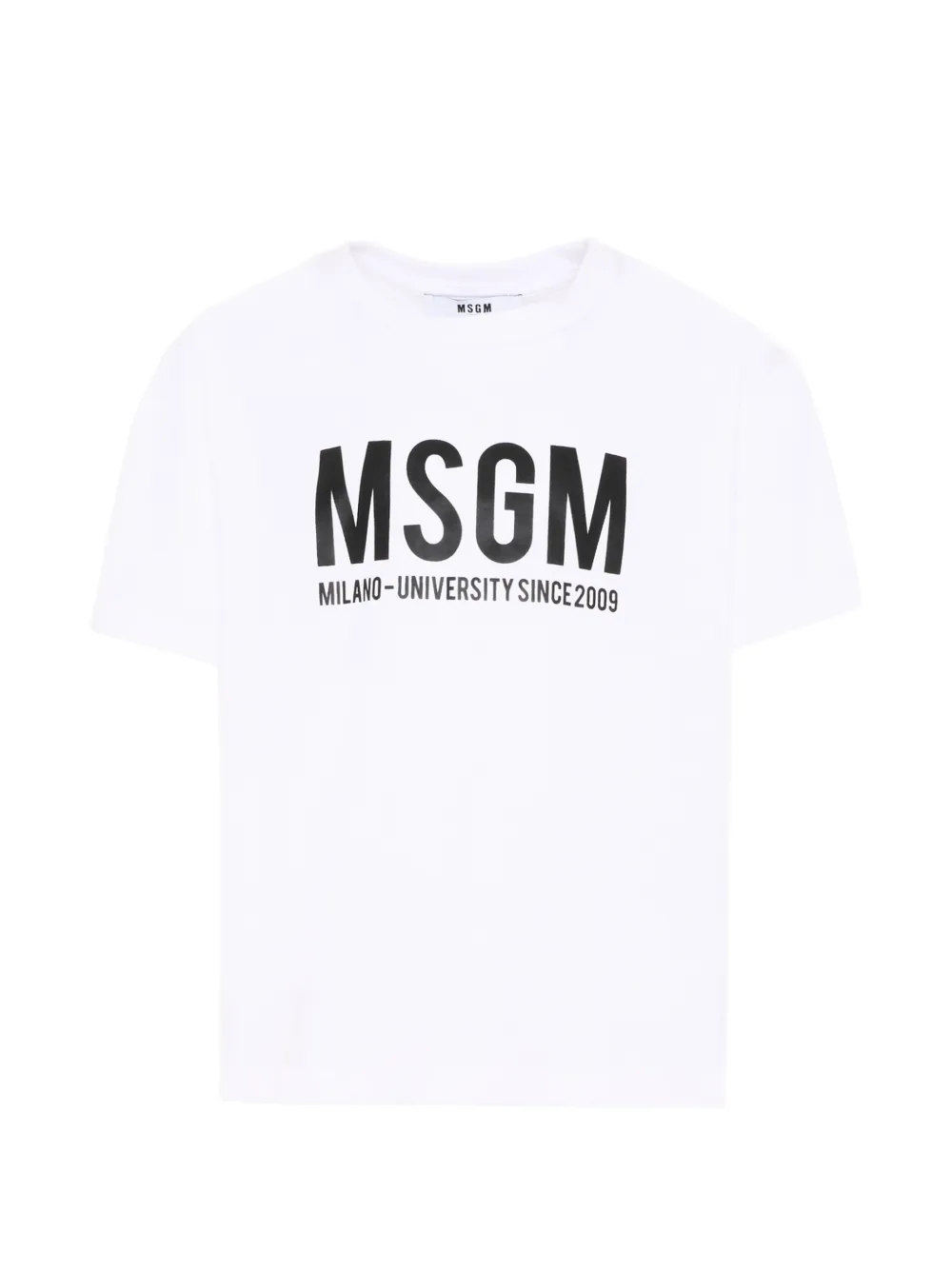 MSGM Kids logo-print T-shirt - Bianco