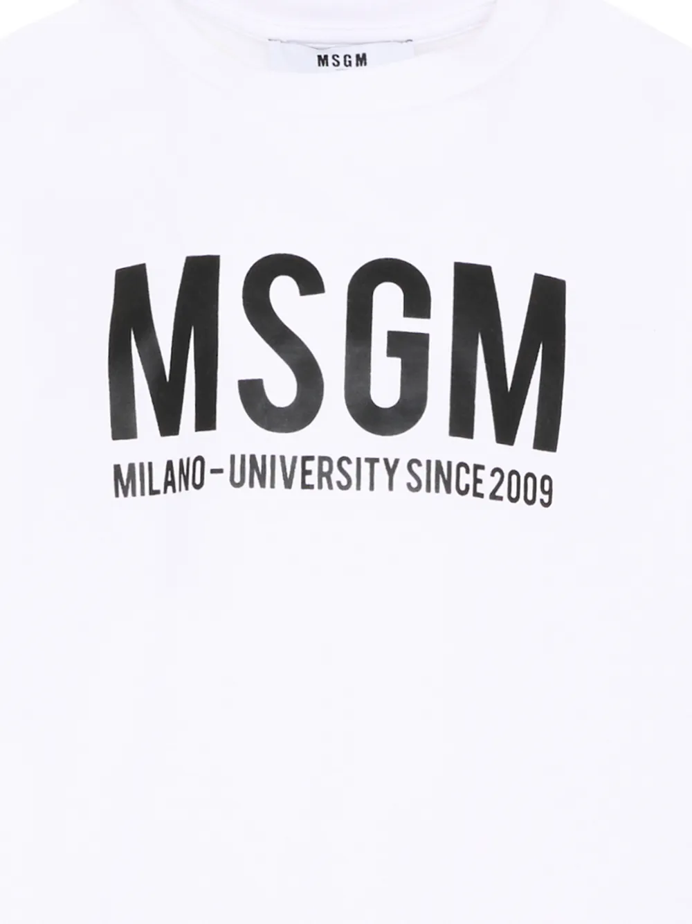 MSGM Kids T-shirt met logoprint Wit