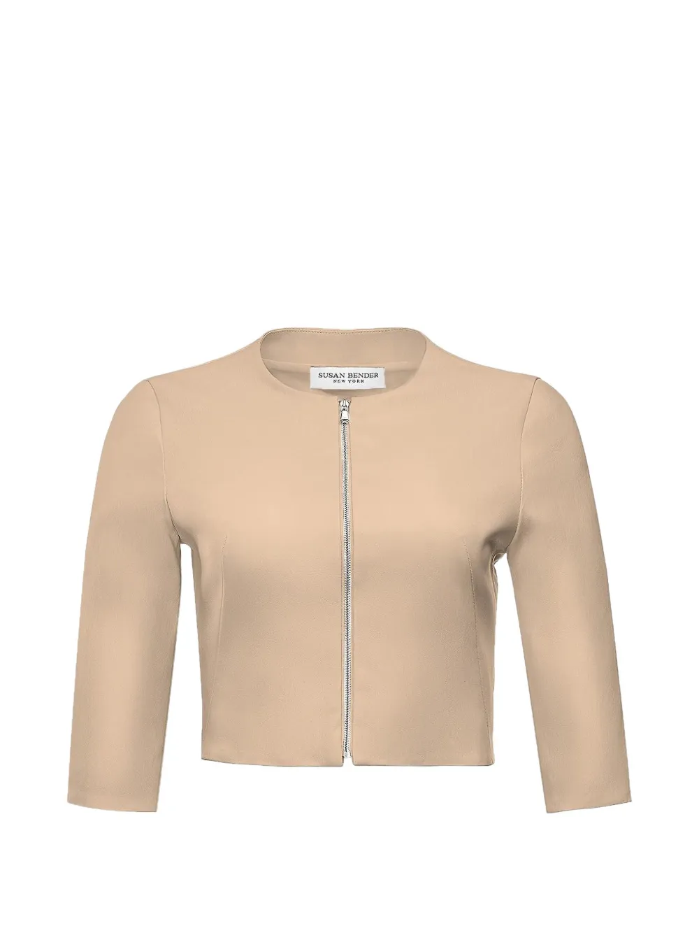 Susan Bender leather jacket - Nude