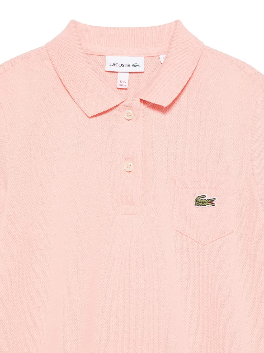 Lacoste Kids Piqué polojurk met kraag Roze