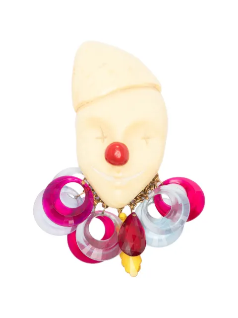Giorgio Armani Pre-Owned 2000s clown-face charm brooch