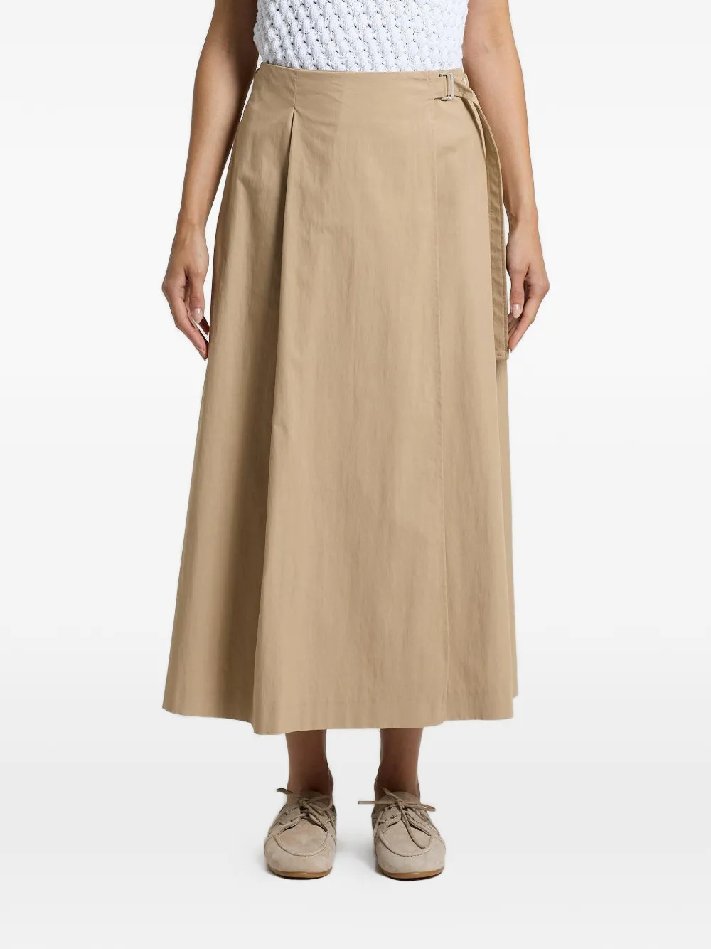  Peserico Wrap-around Midi Skirt - Neutrals 