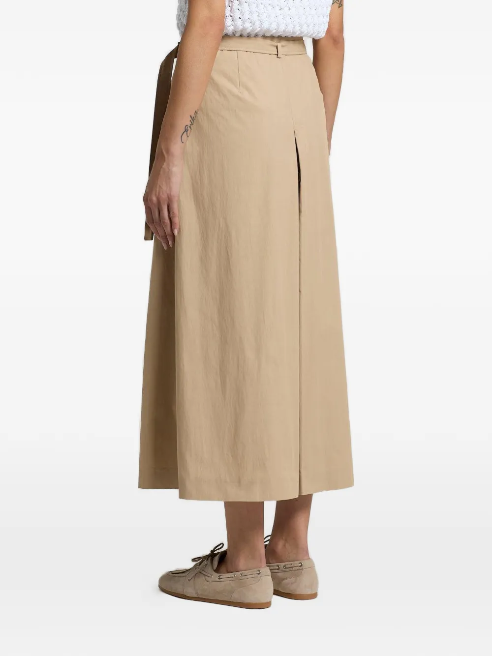  Peserico Wrap-around Midi Skirt - Neutrals 