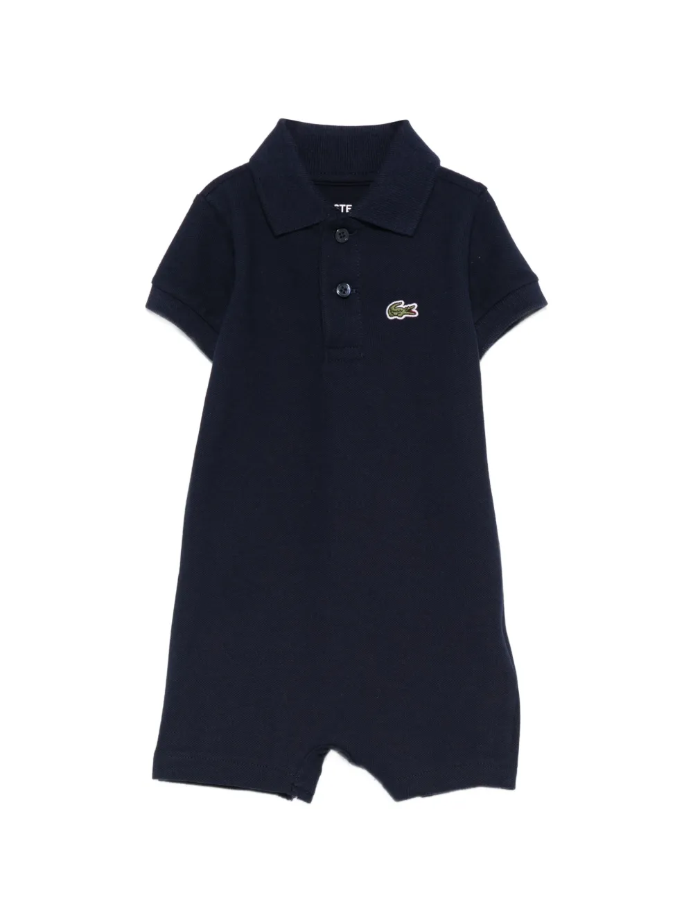 Lacoste Kids pique rompers - Blu