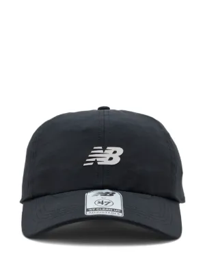 Alexander Wang Unisex Logo Sticker Cap In Distressed Cotton Twill