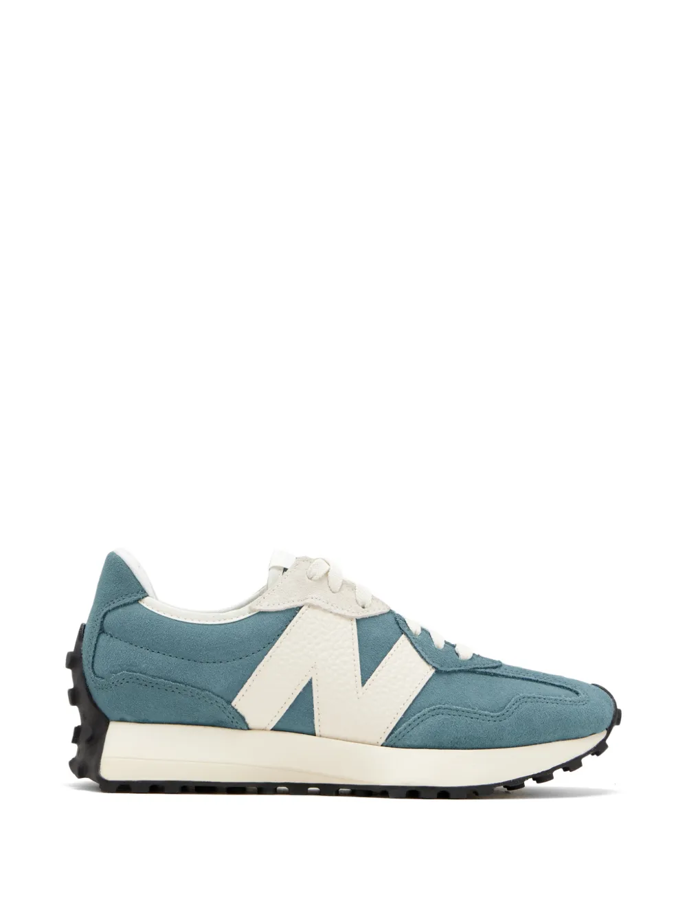 New Balance 327 suede panelled sneakers Blauw