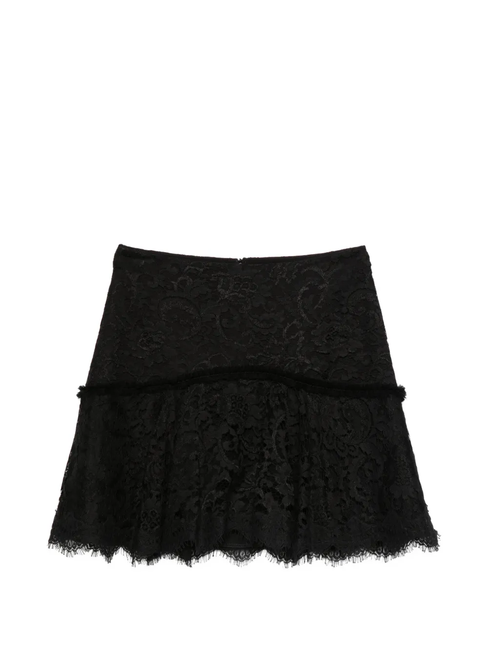 IMROSKA laced mini skirt - Nero