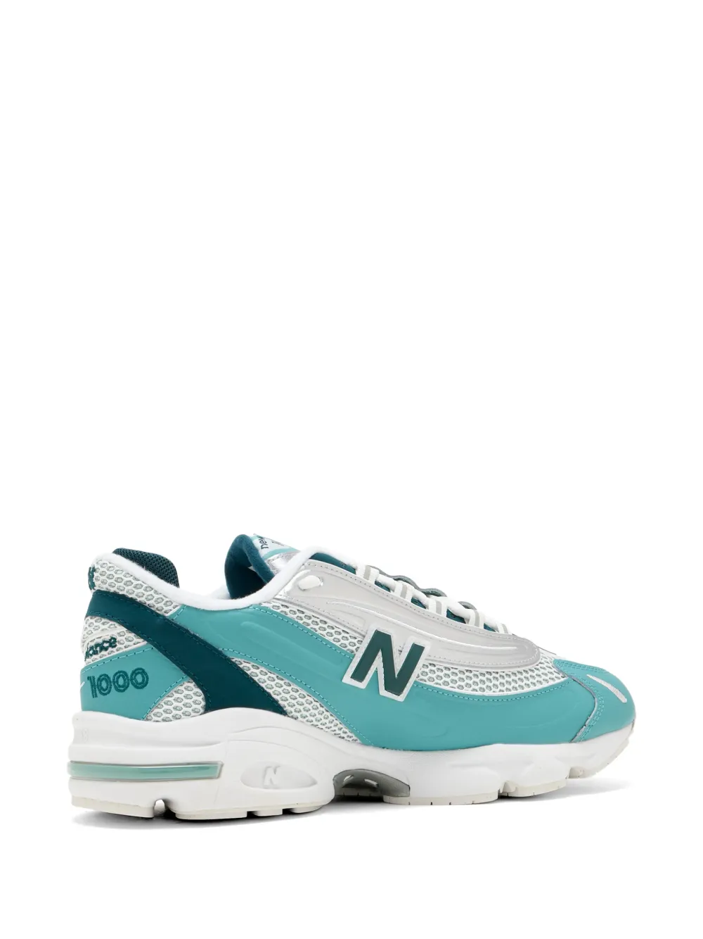 New Balance 1000 logo-detail mesh sneakers Blauw