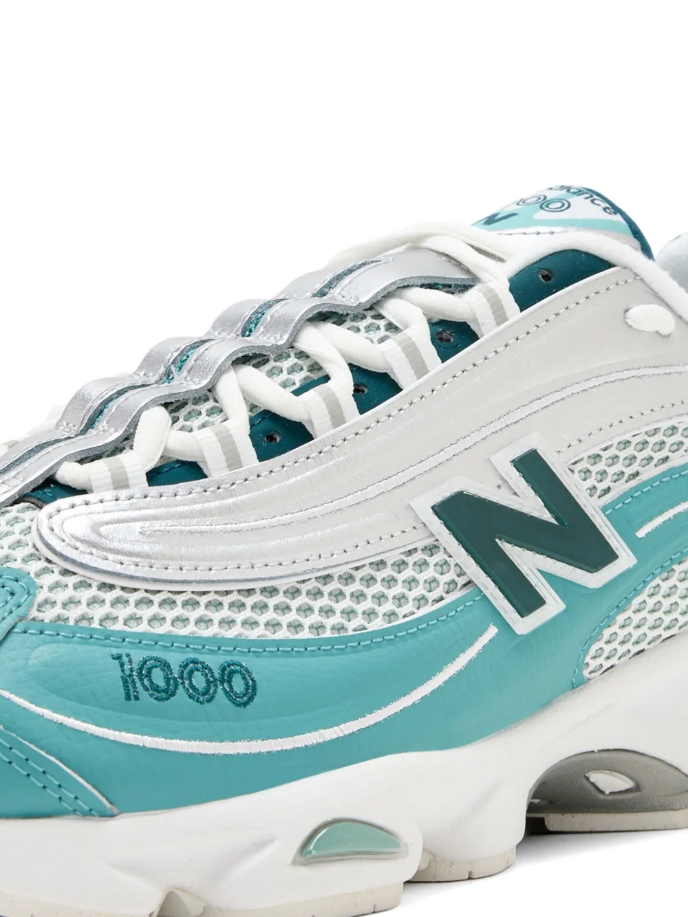 New Balance 1000 logo-detail mesh sneakers Blauw