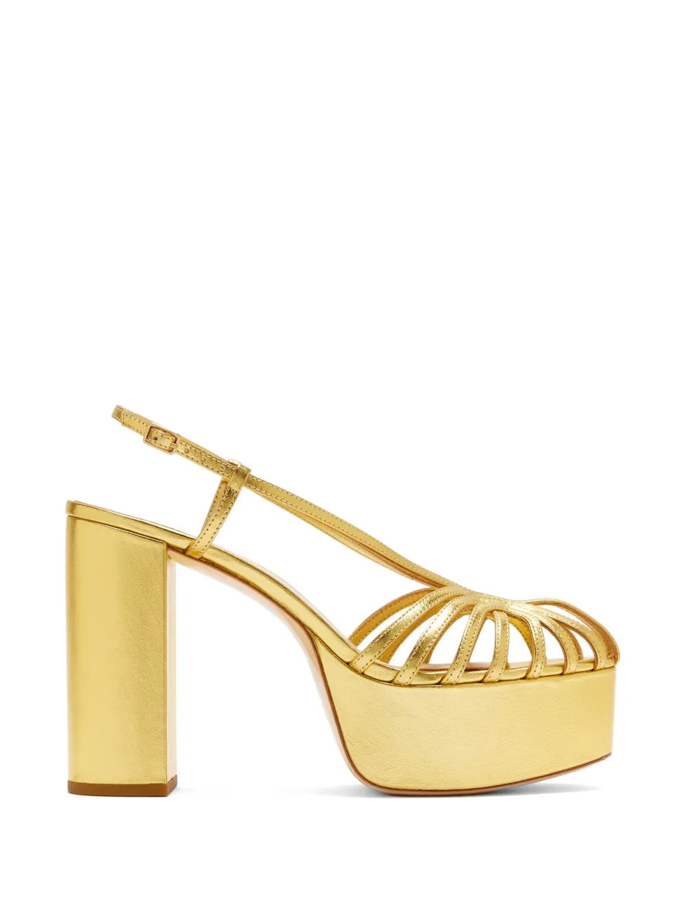 Loeffler Randall Caged Platform Sandals In Gold