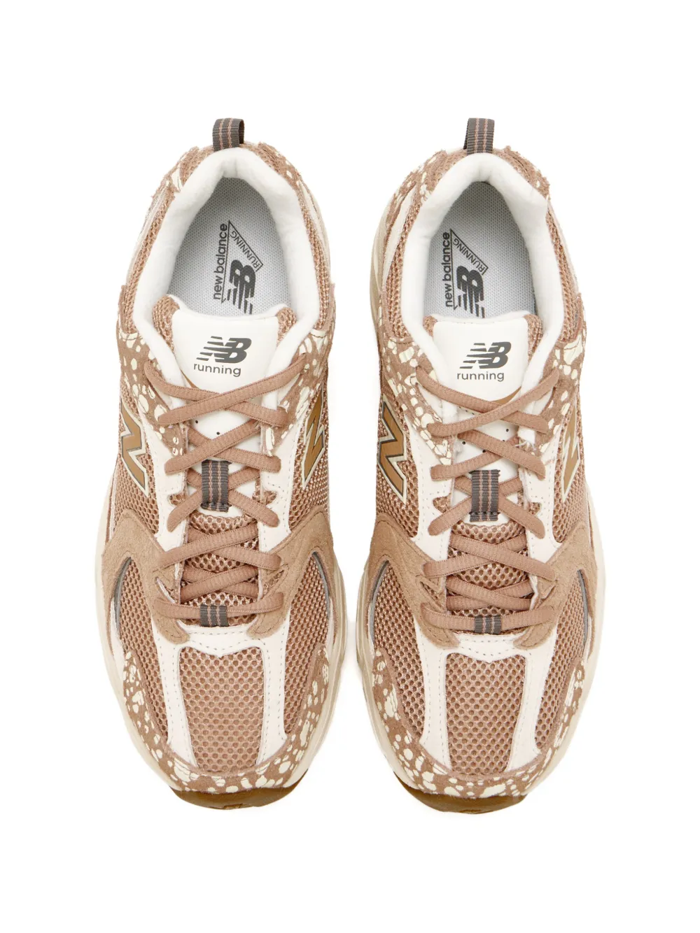 New Balance 530 spotted panelled sneakers Beige